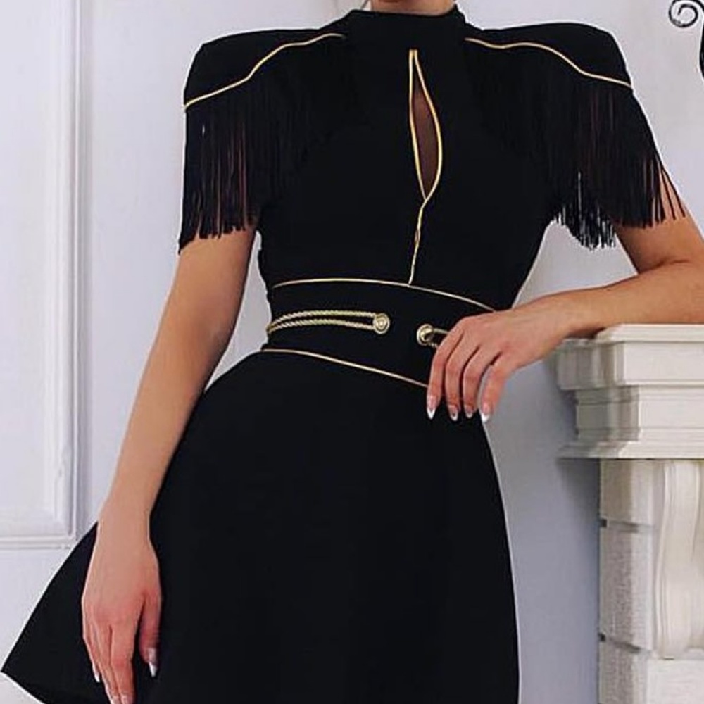 Adina Tassels Bandage Dress